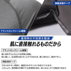 バートル 作業着 インナー 夏 4071 半袖...の詳細画像3