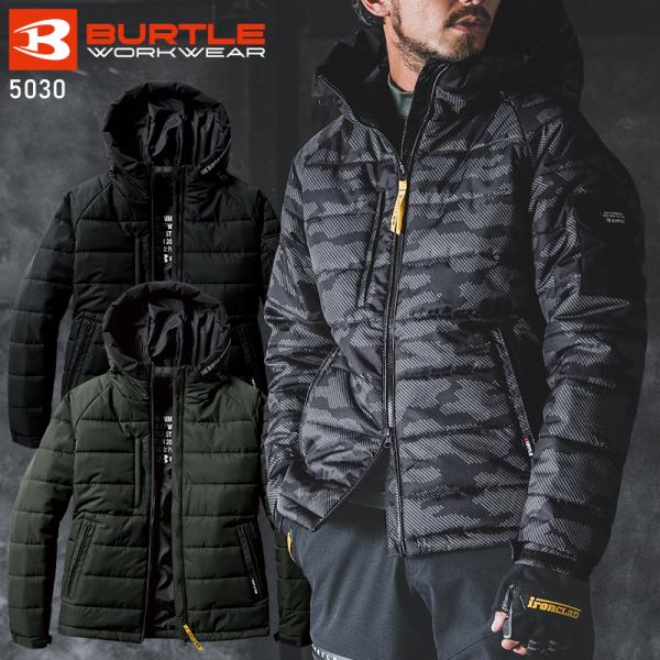 BURTLE 防寒フーディジャケット(ユニセックス) 防寒着 男女兼用 5030 バートル 作業服 ...