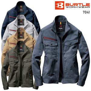 バートル 作業着 作業服  春夏 7041 長袖 ジャケット ブルゾン BURTLE メンズ レディース SS-5L