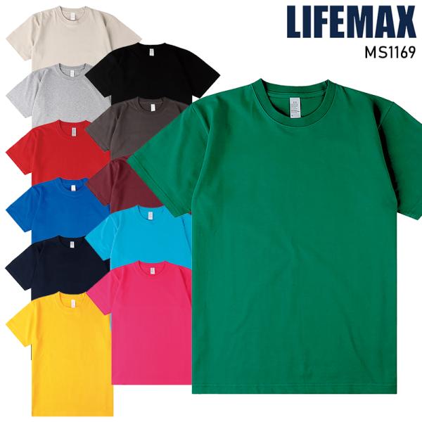 LIFEMAX 6.6オンスプレミアムコンフォートTシャツ(カラー) シーズン 男性 ms1169 ...
