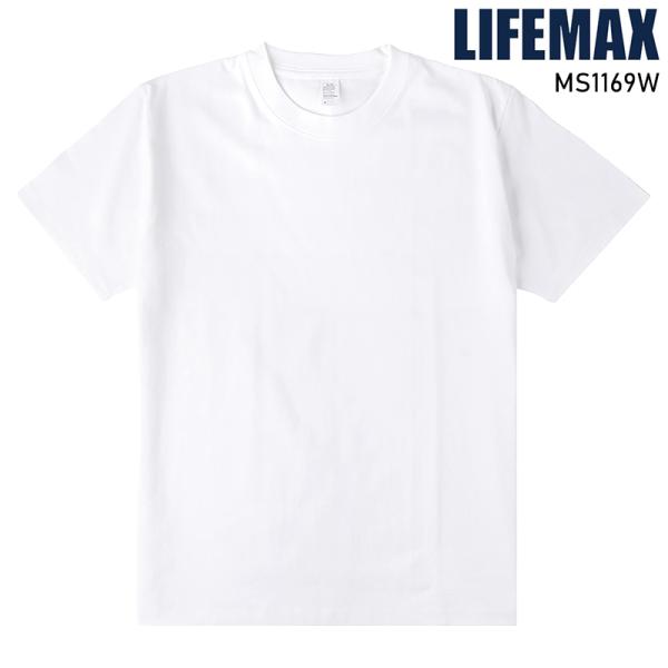 LIFEMAX 6.6オンスプレミアムコンフォートTシャツ(ホワイト) シーズン 男性 ms1169...