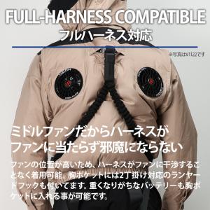 HOOH 空調作業服 ベスト ハイバック ウェ...の詳細画像3