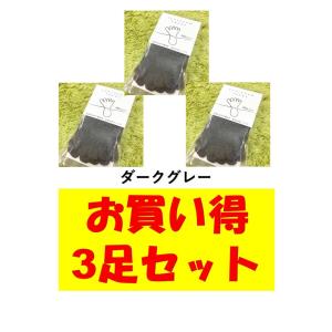 ゆびのばレギュラー　ダークグレー　22.0-25.5ｃｍ　お買い得3足セット　5本指　ゆびのばソックス　HSREGR-DGL (028)｜サンワークアウトYahoo!店