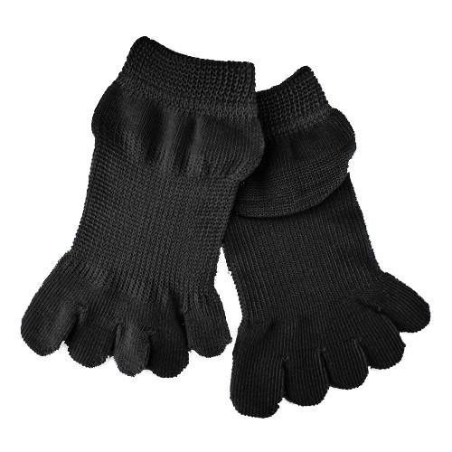 ゆびのばアンクルEC（EasyComfort）ブラック　Sサイズ　21.0-23.0ｃｍ 5本指　ゆ...