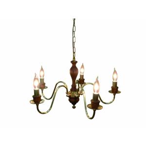 アンティーク照明】FC-220G4 （4灯シャンデリア・ゴールド色