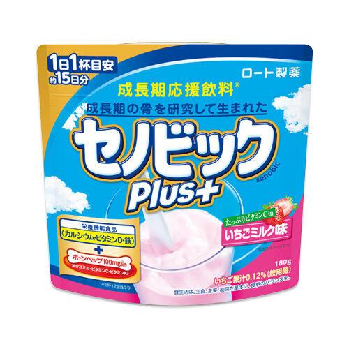 セノビックPlus いちごミルク味 180g ロート製薬 成長期応援飲料