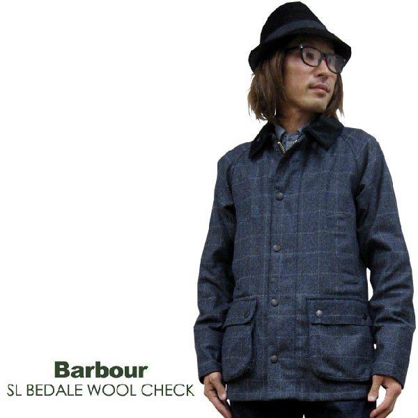 ジャケット メンズ/BARBOUR SL ビデイル スリムフィット ウールチェック　ワックス ジャケ...