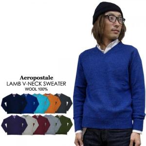 Aeropostale エアロポステイル ラムウール Vネック セーター｜super-rag