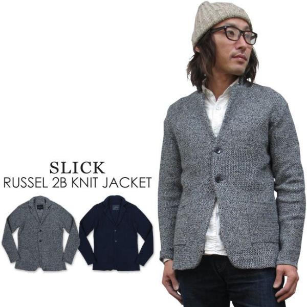 Slick スリック ラッセル 2ボタン ニットジャケット RUSSELL 2B KNIT JACK...