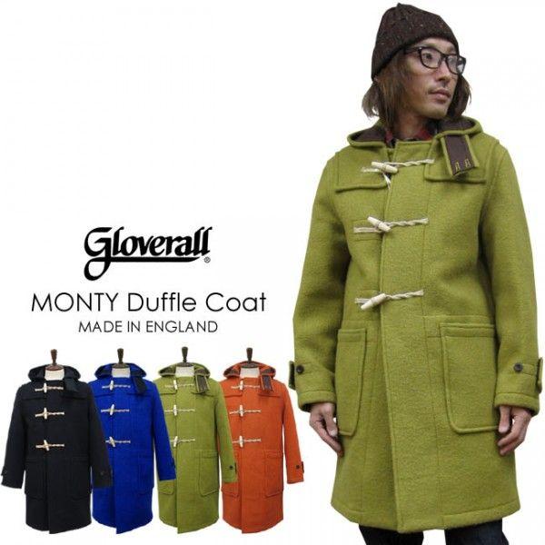 コート メンズ /GLOVERALL 　モンティー ウールメルトン ダッフルコート（英国製）