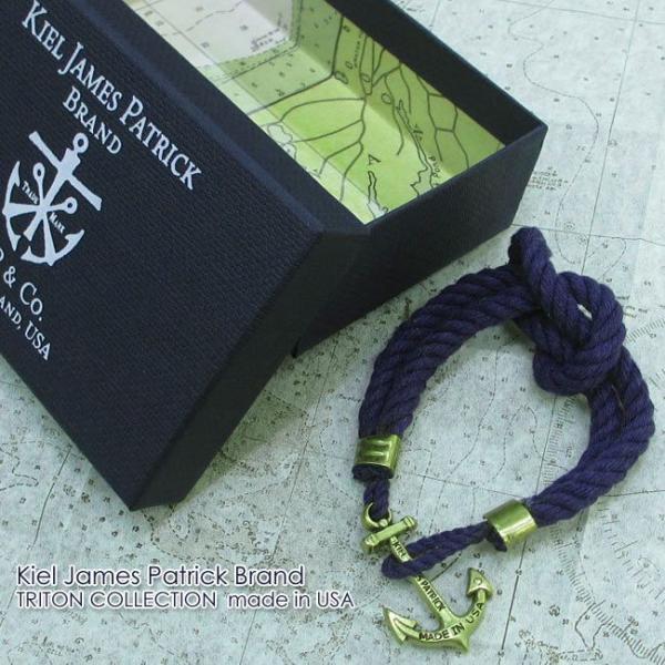 Kiel James Patrick キールジェームスパトリック スクウェアノットブレスレット(TR...