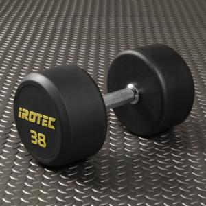 IROTEC（アイロテック） ジムダンベル 24KG / ダンベル ラバーダンベル