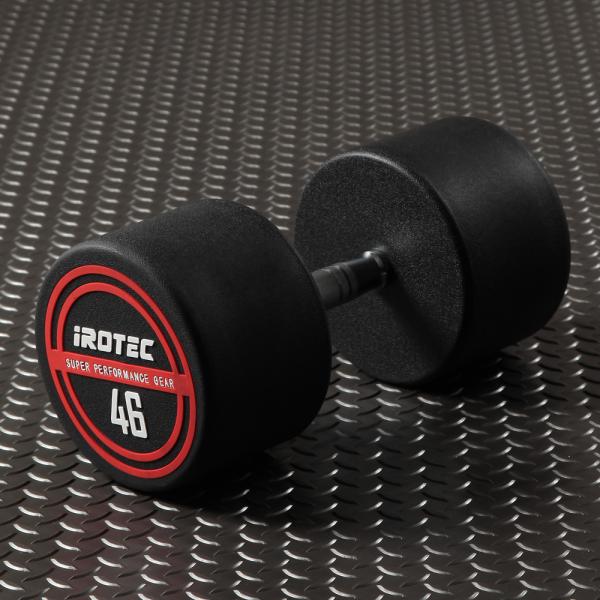 IROTEC（アイロテック）NEWラバージムダンベル46KG / ダンベル ラバーダンベル バーベル...