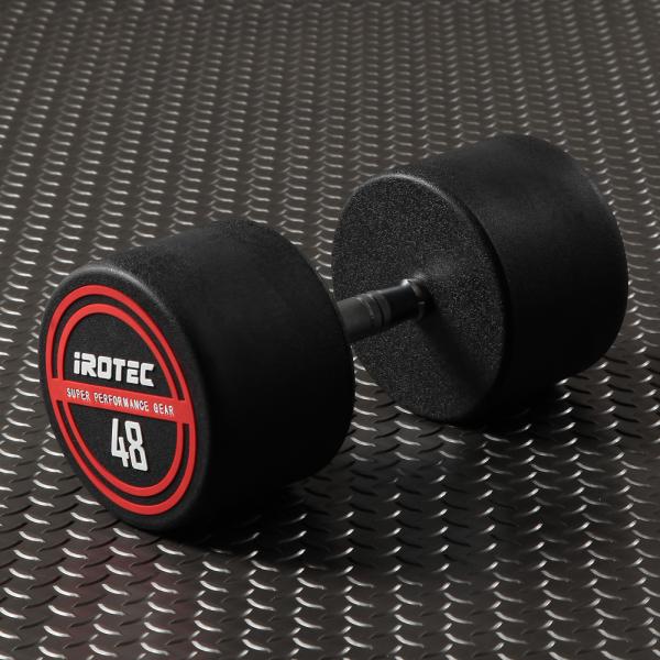 IROTEC（アイロテック）NEWラバージムダンベル48KG / ダンベル ラバーダンベル バーベル...
