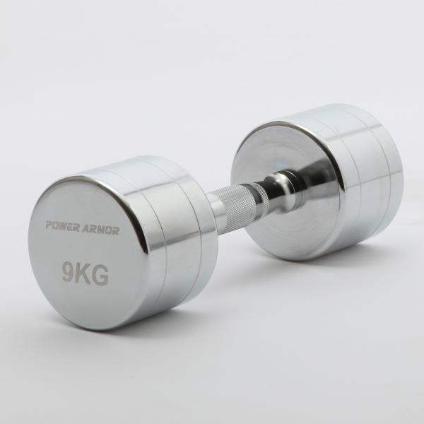 POWER ARMOR（パワーアーマー）NEWクロームダンベル9KG（1本）/ ダンベル バーベル ...