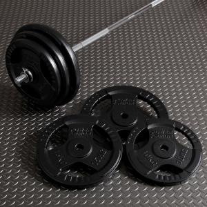 WILD FIT（ワイルドフィット） バーベルセット 80kg 黒ラバー