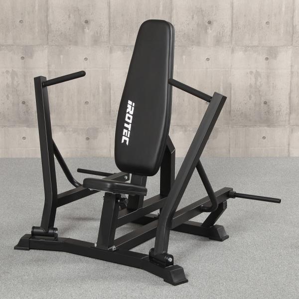 IROTEC（アイロテック）プレートロードチェストプレスマシン/パワーラック バーベル ベンチプレス...