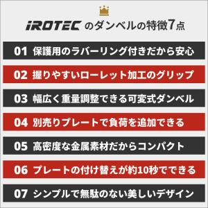 ダンベル IROTEC(アイロテック)ラバー ...の詳細画像1