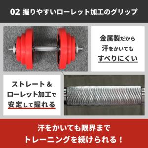 ダンベル IROTEC(アイロテック)ラバー ...の詳細画像3