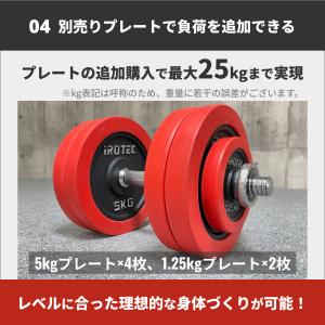 ダンベル IROTEC(アイロテック)ラバー ...の詳細画像5