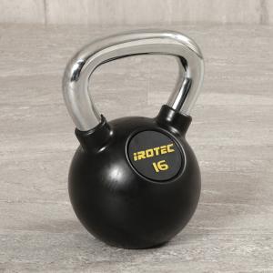 IROTEC（アイロテック）ラバー ケトルベル 16kg / ダンベル 筋トレ 鉄アレー トレーニング器具 筋トレ器具 ベンチプレス スクワット｜super-sports