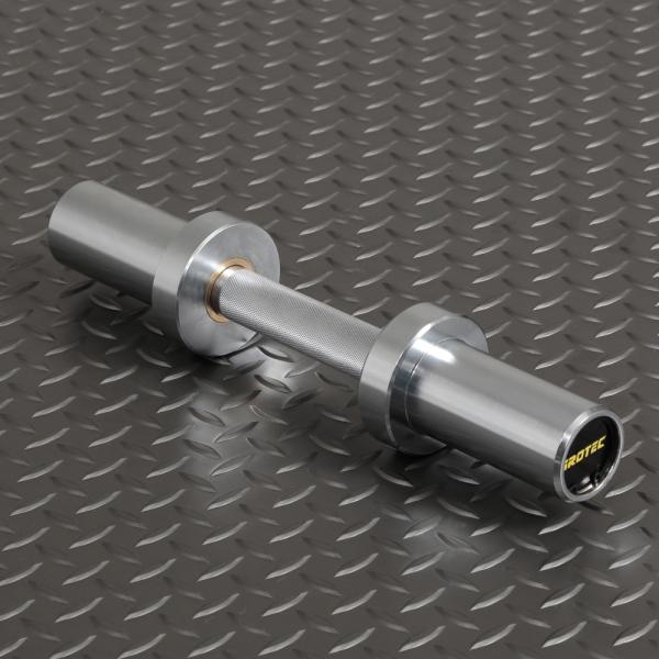 IROTEC（アイロテック）ショートオリンピックダンベルシャフト（カラー無）ベアリングタイプ / オ...