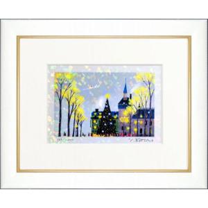 サルボ『エーゲ海・パノラマ』ミクストメディア 【絵画 額付 新品 版画