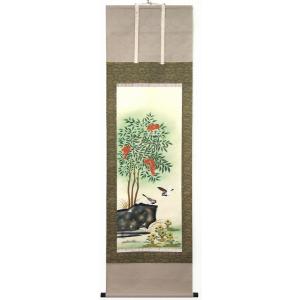 大野草思『南天』日本画 【掛け軸・新品】 : ギャラリー明日香 - 通販