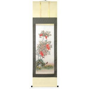 大野草思『南天』日本画 【掛け軸・新品】 : ギャラリー明日香 - 通販