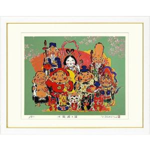 鶴田一郎『シャイニングエンジェル』複製画 【絵画 額付 新品 版画