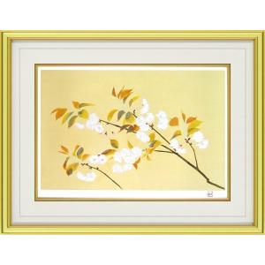 奥村土牛 「 精進湖 」 岩絵具方式 高級複製画 日本画 版画 富士山