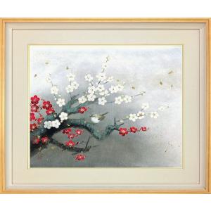 奥村土牛 「 精進湖 」 岩絵具方式 高級複製画 日本画 版画 富士山