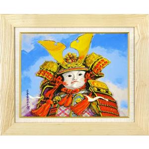 小野田安彦『フランス人形（F8号）』油彩画・【新品 額付 絵画 人物画