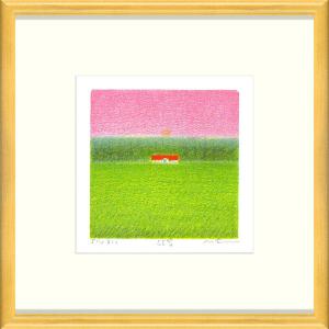 津田耕『ジャズ1』シルクスクリーン 【絵画 額付 新品 版画
