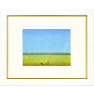 府川誠『帰電車』リトグラフ 【絵画 額付 新品 版画】 : ギャラリー