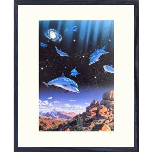 サルボ『午後のテラス』ミクストメディア 【絵画 額付 新品 版画