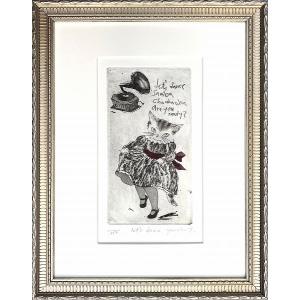 抽象画 絵画 銅版画 エッチング オバタクミ 「サンクチュアリ