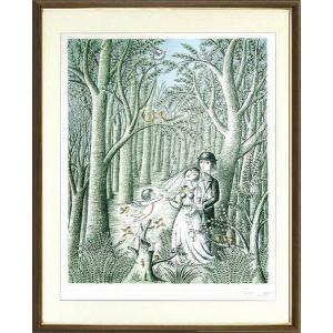 レイモン・ペイネ『お花のプロポーズ』リトグラフ 【絵画 額付 新品