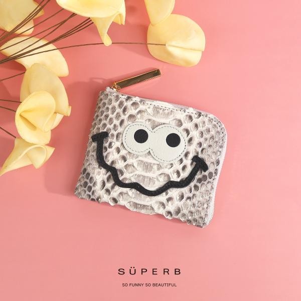 【パイソンキョロメmini/全11色】ダイヤモンドパイソンレザー/ラグジュアリーに仕上げた高級感のあ...