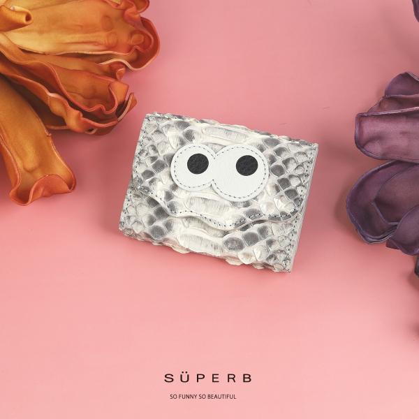 【パイソンキョロメミニウォレット/全11色】ダイヤモンドパイソン/思わず誰かに見せたくなる/ミニマム...