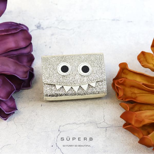 【メタリックホイルモンスターミニウォレット/全3色】思わず誰かに見せたくなるミニマムで大人カワイイコ...