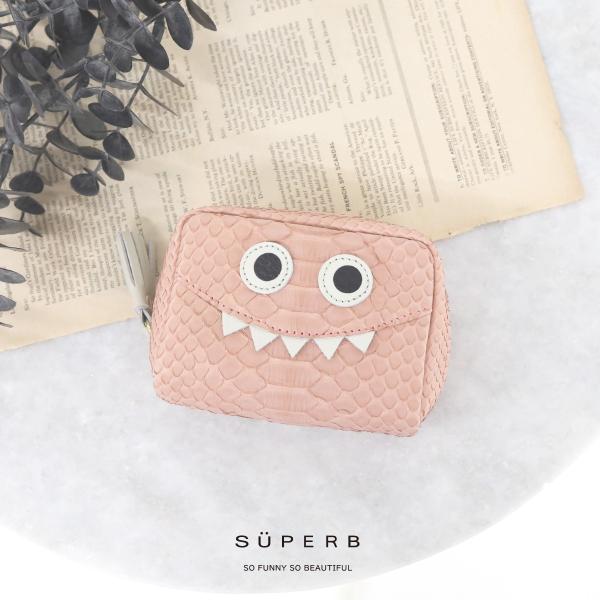 【パイソン/通しマチ/モンスターポーチSMALL/全11色】毎日の相棒♪定番/通しマチ仕様のふっくら...