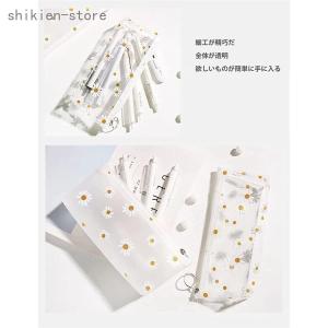 ペンケース クリア フラワー 韓国 ペンポーチ...の詳細画像5