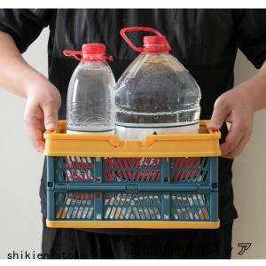 折りたたみカゴ バスケット 持ち手付き 積み重...の詳細画像2