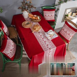 テーブルクロス 欧米風 クリスマスレッド 可愛い...の商品画像