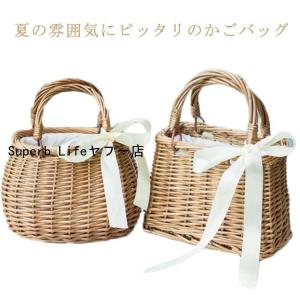 かごバッグ レディース 巾着付き レジャーバッグ...の商品画像