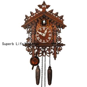 鳩時計 おしゃれ 掛け時計 北欧 カッコウ 本格 本格ふいご式 木製 カッコークロック ハウス型