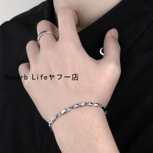 メンズ ブレスレット チェーン 細め シンプル ...の商品画像