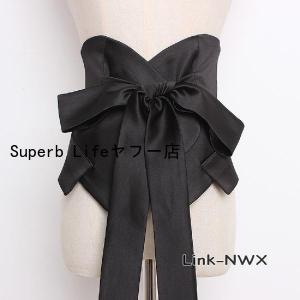 サテンサッシュベルト フォーマル ドレス パー...の詳細画像1