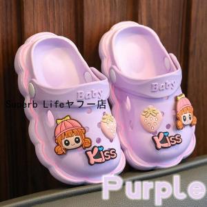 キッズ クロックス サンダル ルームシューズ ...の詳細画像3